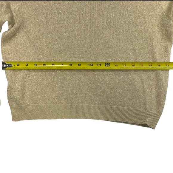 Baxter & Wells size Petite Large women’s gold / tan colored long sleeve shirt. - Picture 8 of 10